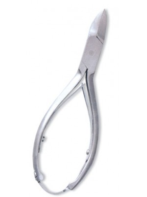 Nail Cutter, Double Spring w/lock. Mirror Finish.