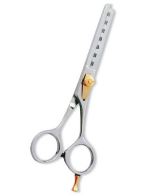 Professional Thinning Scissor. One Blade Teeth and One Blade Razor. Mirror Finish.
